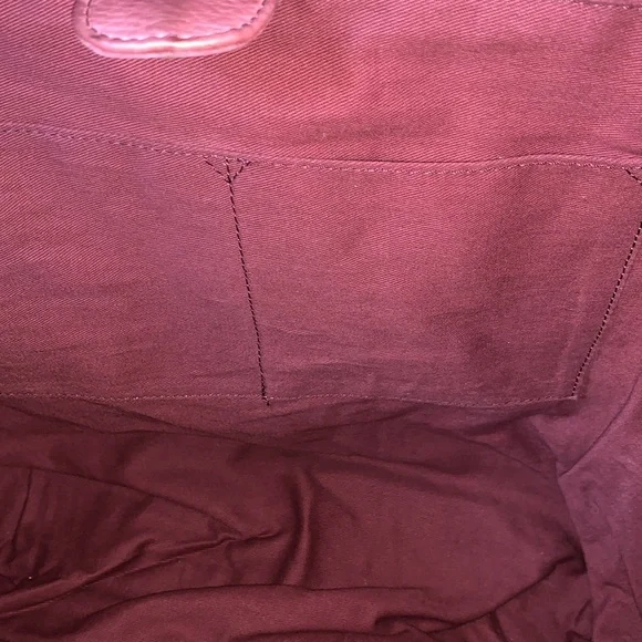 FRYE “VIVIAN” BURGUNDY LEATHER FRINGE BOHO PURSE - Picture 7 of 11